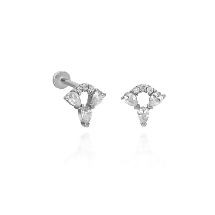 14K Solid Gold Threadless Piercing