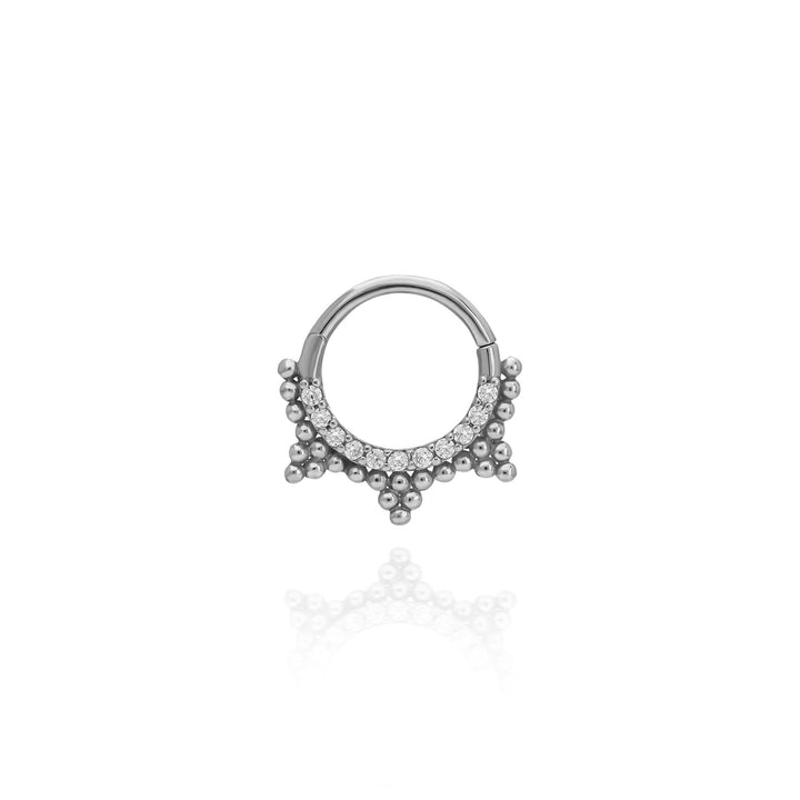 14K Solid Gold Clicker Hoop Piercing