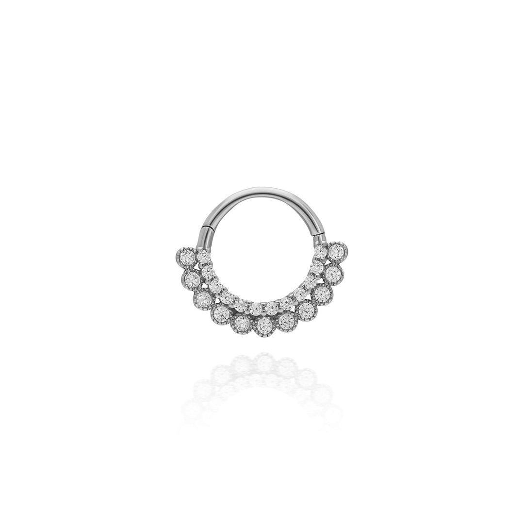 14K Solid Gold Clicker Hoop Piercing