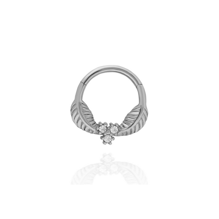 14K Solid Gold Clicker Hoop Piercing